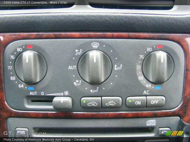 White / Gray 2000 Volvo C70 LT Convertible