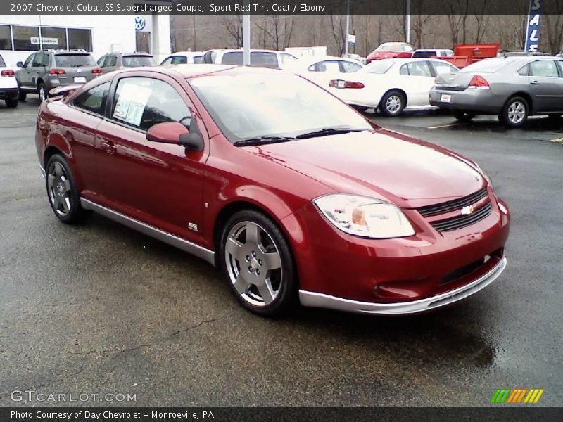 Sport Red Tint Coat / Ebony 2007 Chevrolet Cobalt SS Supercharged Coupe