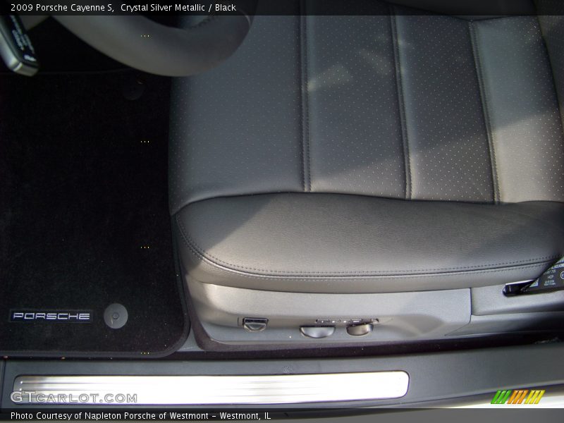 Crystal Silver Metallic / Black 2009 Porsche Cayenne S