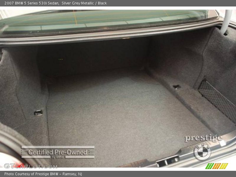 Silver Grey Metallic / Black 2007 BMW 5 Series 530i Sedan