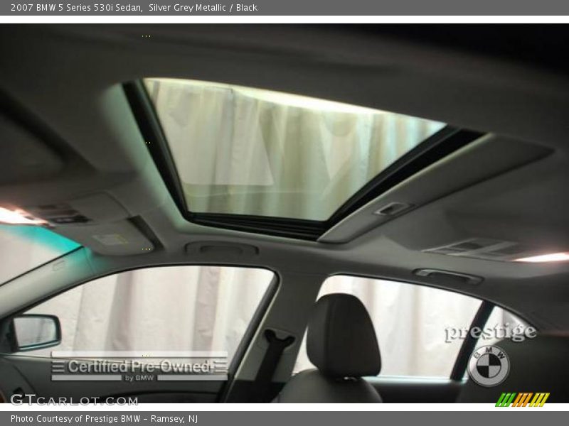 Silver Grey Metallic / Black 2007 BMW 5 Series 530i Sedan