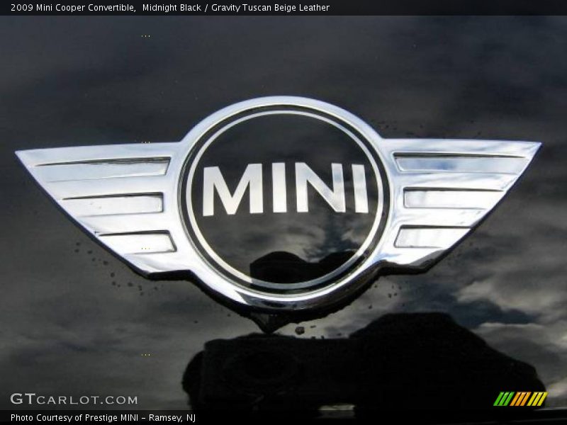 Midnight Black / Gravity Tuscan Beige Leather 2009 Mini Cooper Convertible