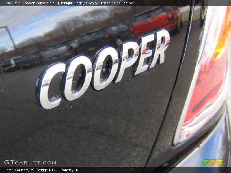Midnight Black / Gravity Tuscan Beige Leather 2009 Mini Cooper Convertible