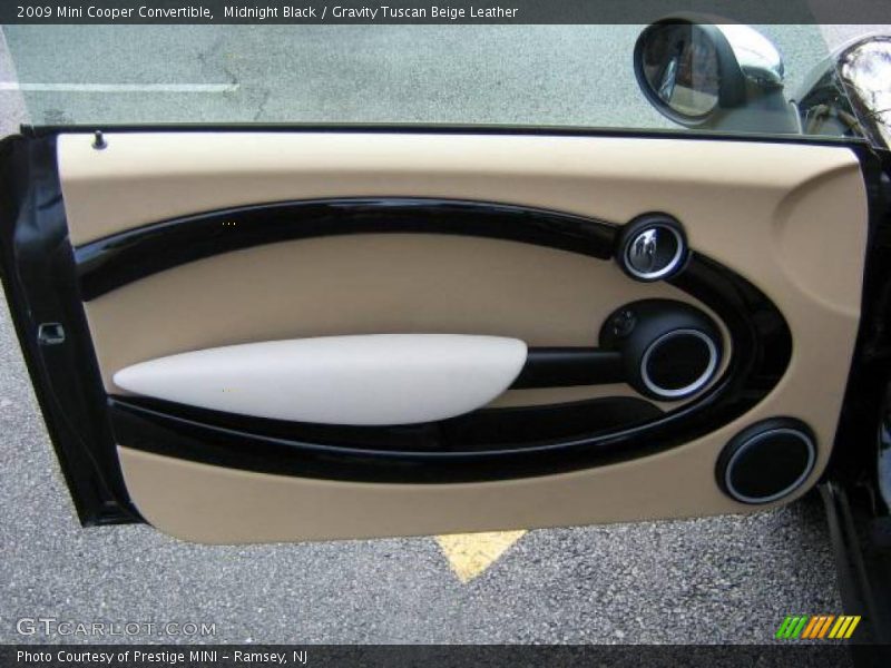 Midnight Black / Gravity Tuscan Beige Leather 2009 Mini Cooper Convertible