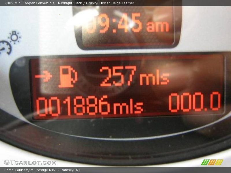Midnight Black / Gravity Tuscan Beige Leather 2009 Mini Cooper Convertible