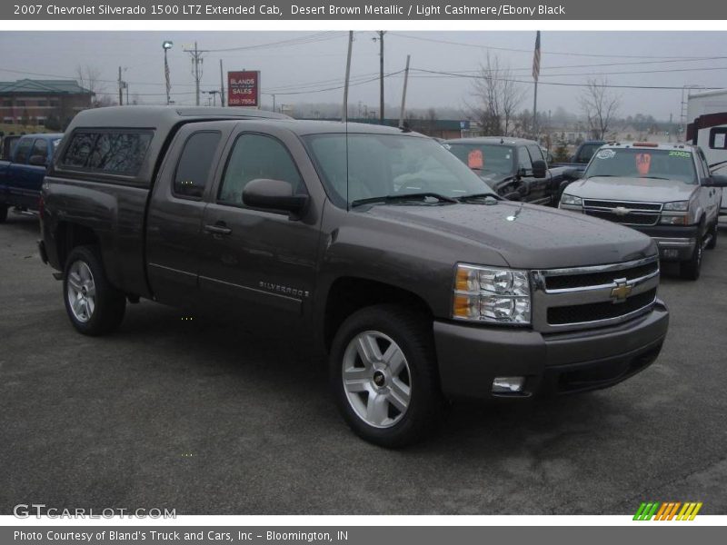 Desert Brown Metallic / Light Cashmere/Ebony Black 2007 Chevrolet Silverado 1500 LTZ Extended Cab