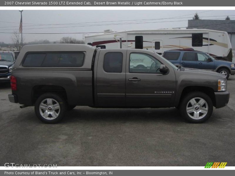 Desert Brown Metallic / Light Cashmere/Ebony Black 2007 Chevrolet Silverado 1500 LTZ Extended Cab