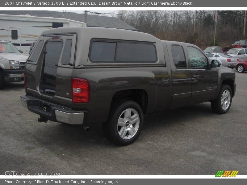 Desert Brown Metallic / Light Cashmere/Ebony Black 2007 Chevrolet Silverado 1500 LTZ Extended Cab