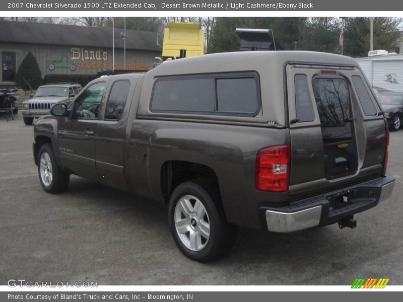Desert Brown Metallic / Light Cashmere/Ebony Black 2007 Chevrolet Silverado 1500 LTZ Extended Cab
