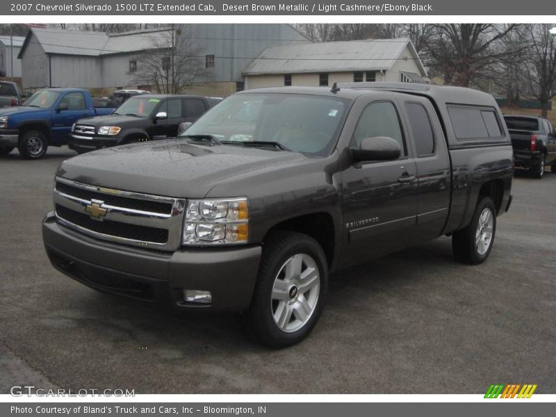 Desert Brown Metallic / Light Cashmere/Ebony Black 2007 Chevrolet Silverado 1500 LTZ Extended Cab