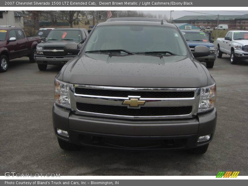 Desert Brown Metallic / Light Cashmere/Ebony Black 2007 Chevrolet Silverado 1500 LTZ Extended Cab