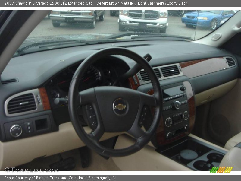 Desert Brown Metallic / Light Cashmere/Ebony Black 2007 Chevrolet Silverado 1500 LTZ Extended Cab