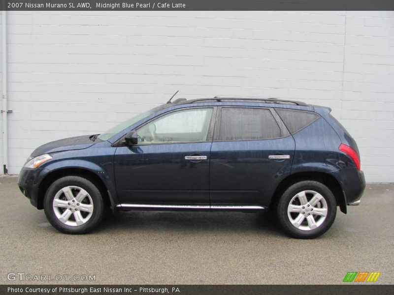 Midnight Blue Pearl / Cafe Latte 2007 Nissan Murano SL AWD