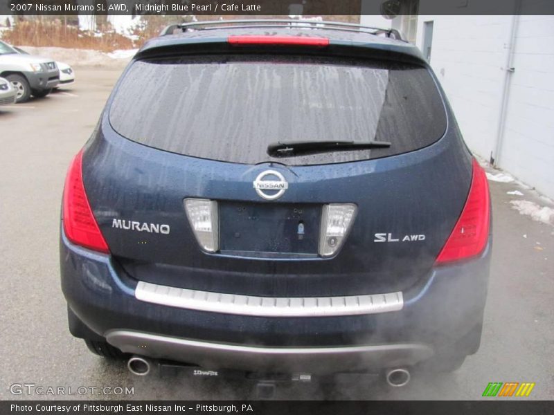 Midnight Blue Pearl / Cafe Latte 2007 Nissan Murano SL AWD