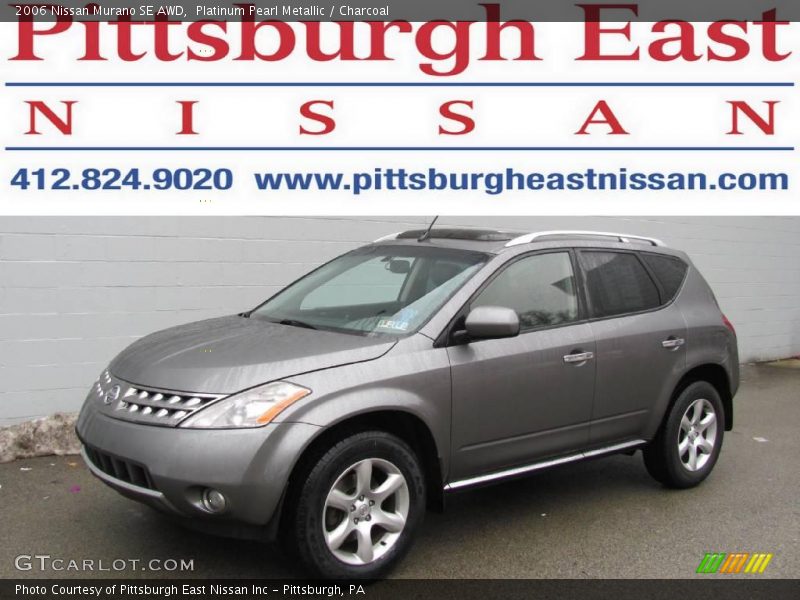 Platinum Pearl Metallic / Charcoal 2006 Nissan Murano SE AWD