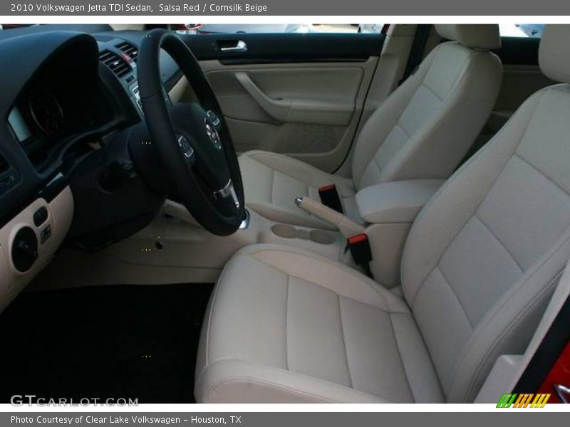 Salsa Red / Cornsilk Beige 2010 Volkswagen Jetta TDI Sedan