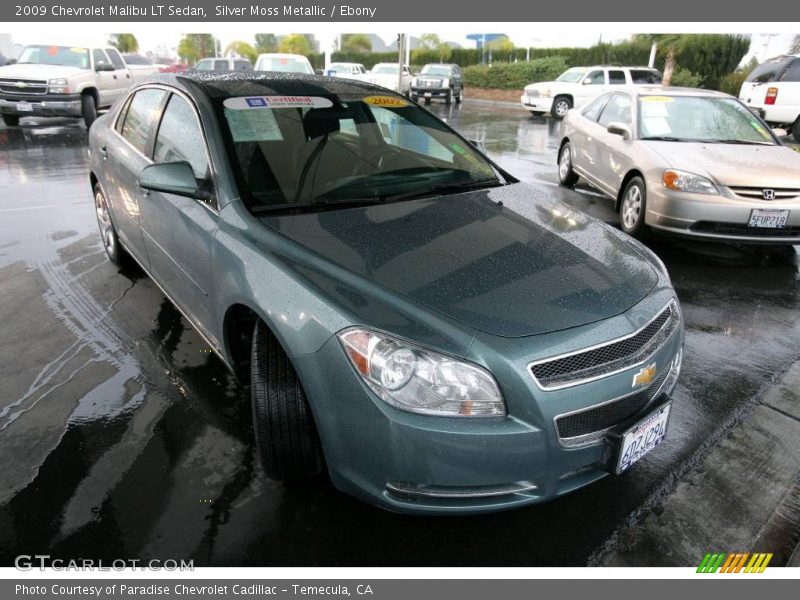Silver Moss Metallic / Ebony 2009 Chevrolet Malibu LT Sedan