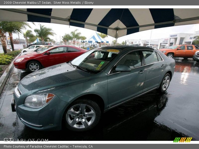 Silver Moss Metallic / Ebony 2009 Chevrolet Malibu LT Sedan