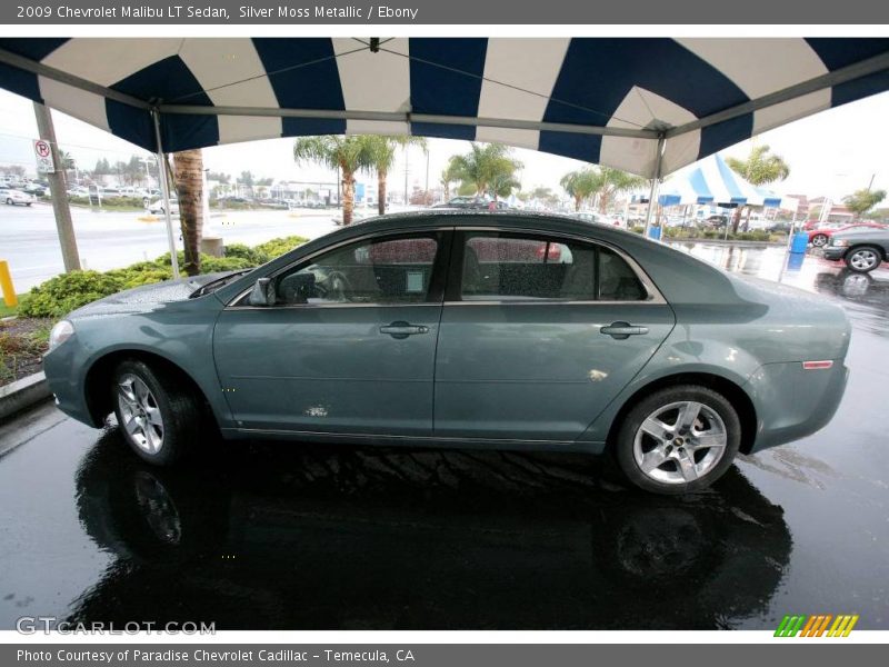 Silver Moss Metallic / Ebony 2009 Chevrolet Malibu LT Sedan