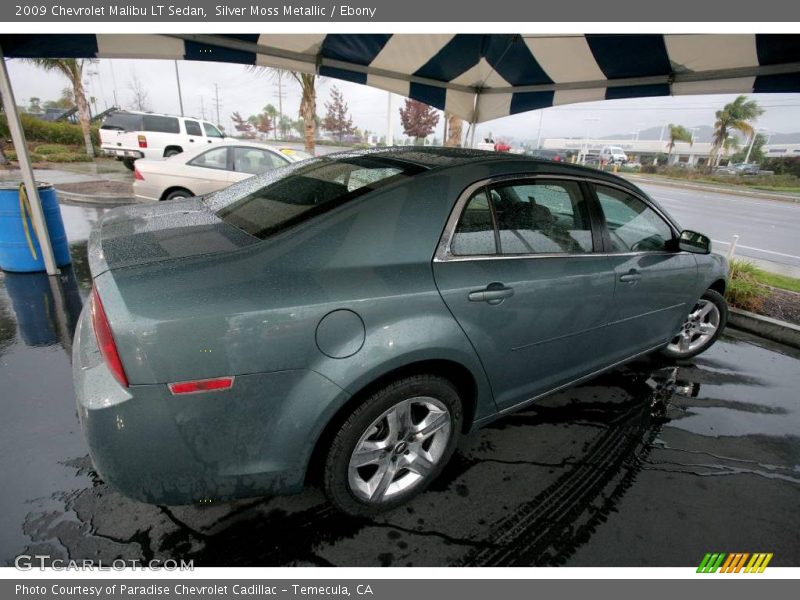 Silver Moss Metallic / Ebony 2009 Chevrolet Malibu LT Sedan