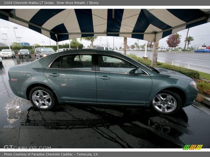 Silver Moss Metallic / Ebony 2009 Chevrolet Malibu LT Sedan