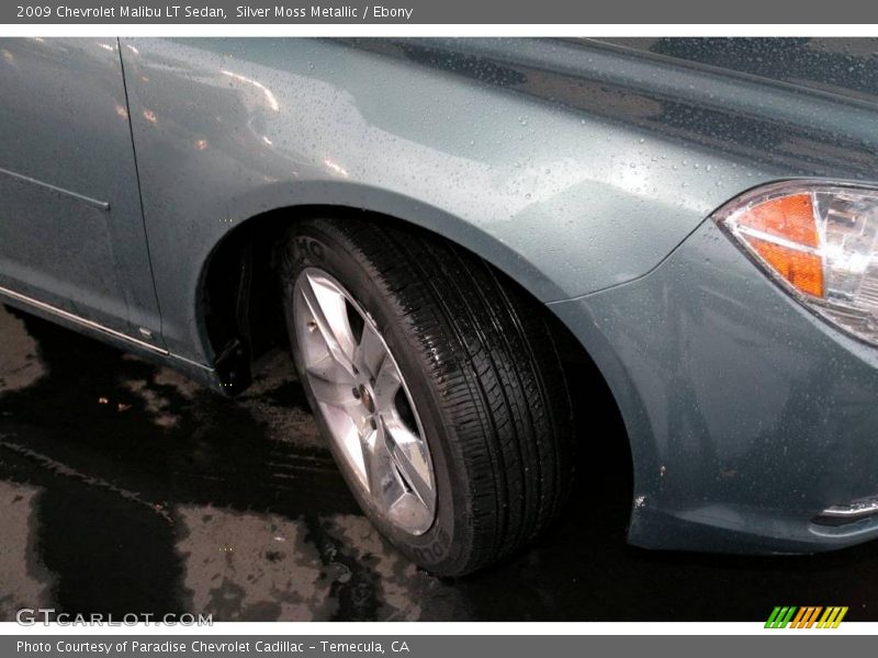 Silver Moss Metallic / Ebony 2009 Chevrolet Malibu LT Sedan