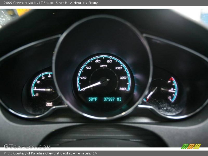Silver Moss Metallic / Ebony 2009 Chevrolet Malibu LT Sedan