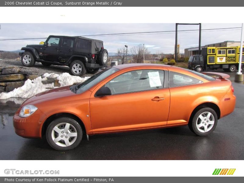 Sunburst Orange Metallic / Gray 2006 Chevrolet Cobalt LS Coupe