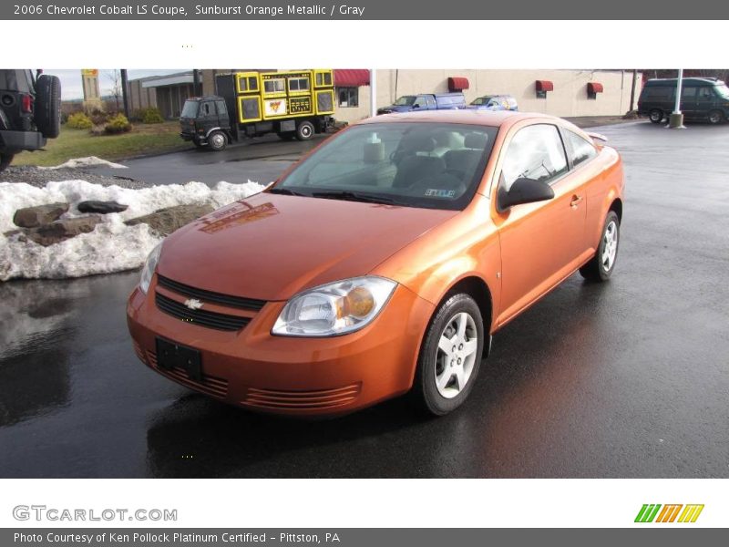 Sunburst Orange Metallic / Gray 2006 Chevrolet Cobalt LS Coupe