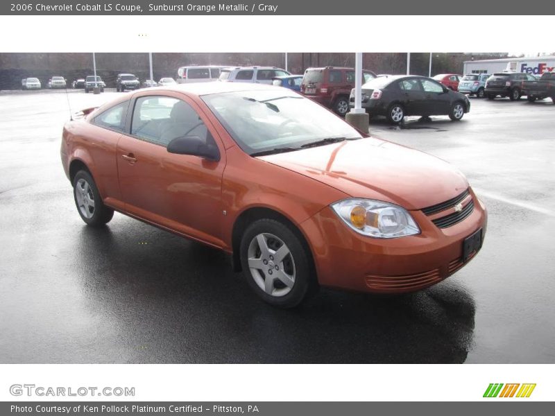 Sunburst Orange Metallic / Gray 2006 Chevrolet Cobalt LS Coupe