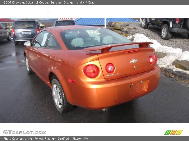 Sunburst Orange Metallic / Gray 2006 Chevrolet Cobalt LS Coupe