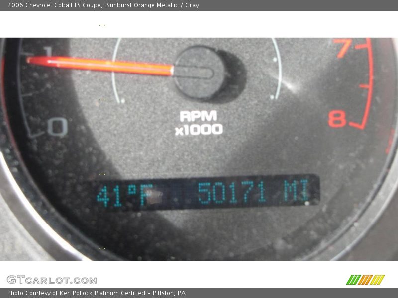 Sunburst Orange Metallic / Gray 2006 Chevrolet Cobalt LS Coupe