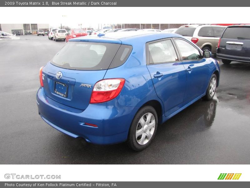 Blue Streak Metallic / Dark Charcoal 2009 Toyota Matrix 1.8