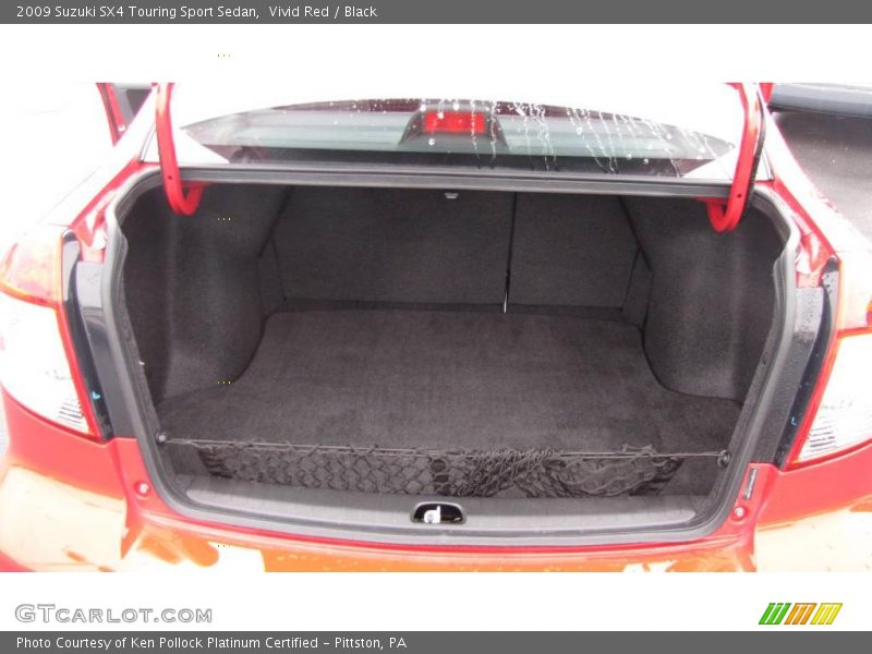 Vivid Red / Black 2009 Suzuki SX4 Touring Sport Sedan