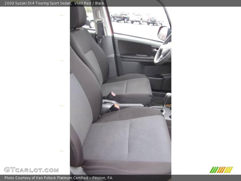 Vivid Red / Black 2009 Suzuki SX4 Touring Sport Sedan