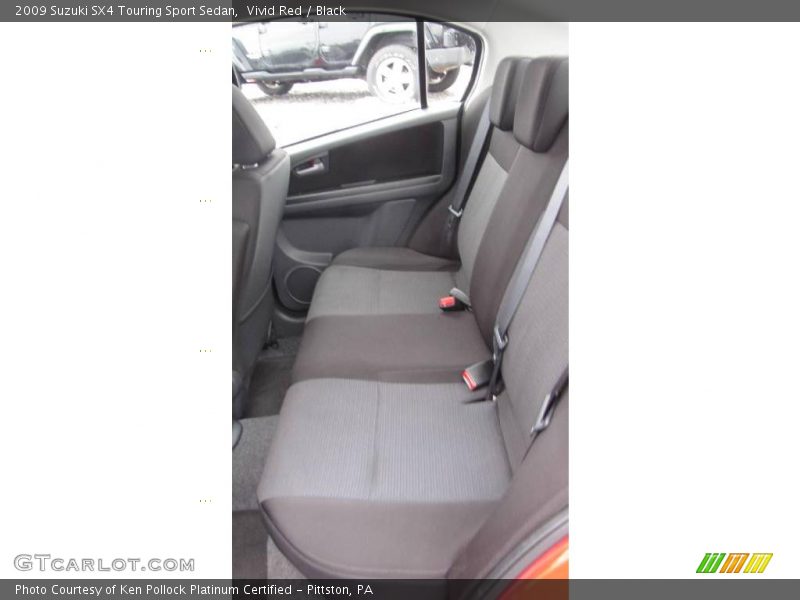 Vivid Red / Black 2009 Suzuki SX4 Touring Sport Sedan