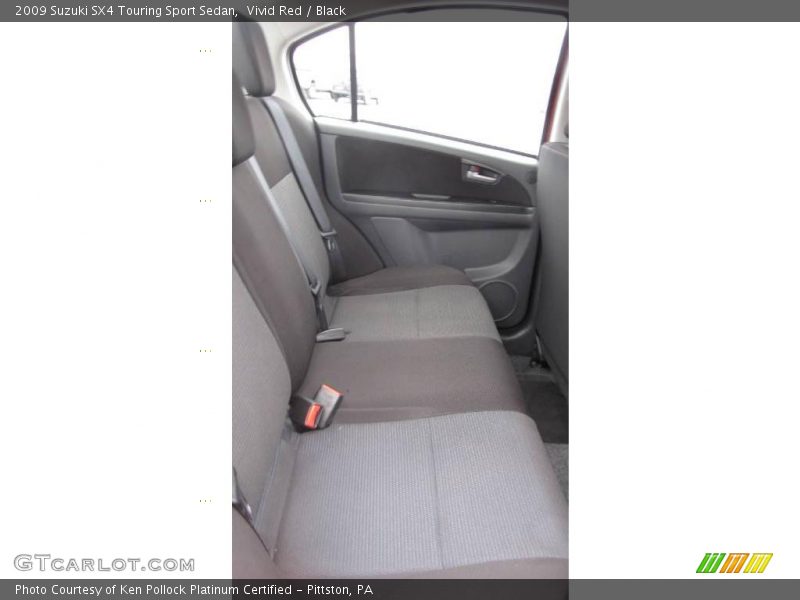 Vivid Red / Black 2009 Suzuki SX4 Touring Sport Sedan