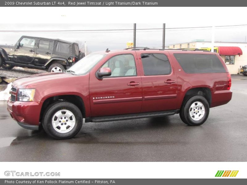 Red Jewel Tintcoat / Light Titanium/Dark Titanium 2009 Chevrolet Suburban LT 4x4