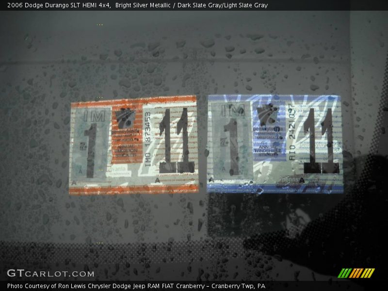 Bright Silver Metallic / Dark Slate Gray/Light Slate Gray 2006 Dodge Durango SLT HEMI 4x4