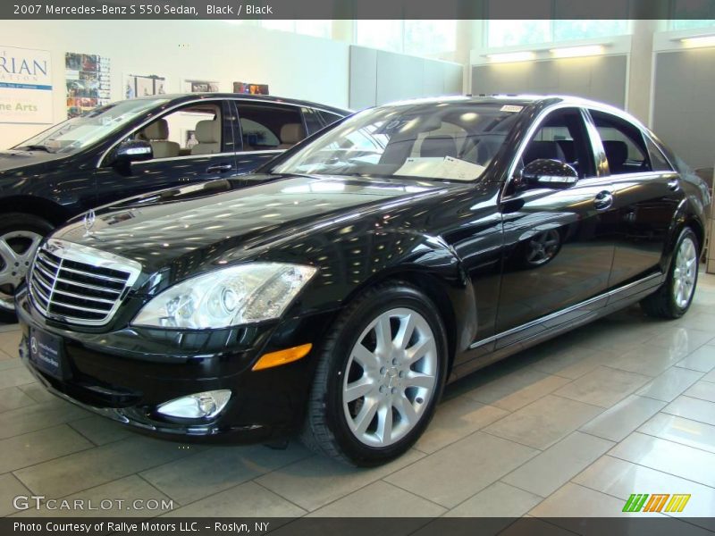 Black / Black 2007 Mercedes-Benz S 550 Sedan