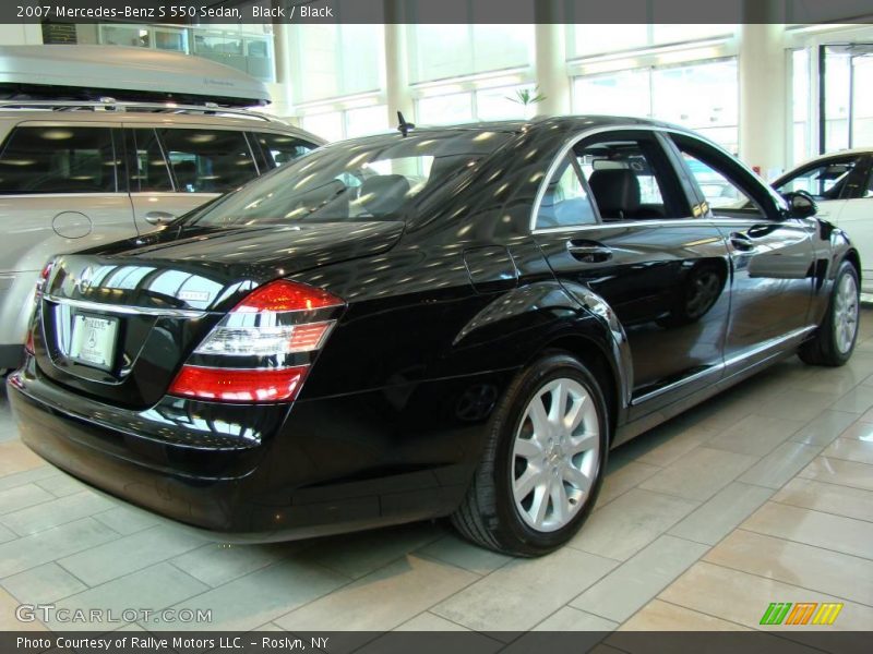 Black / Black 2007 Mercedes-Benz S 550 Sedan