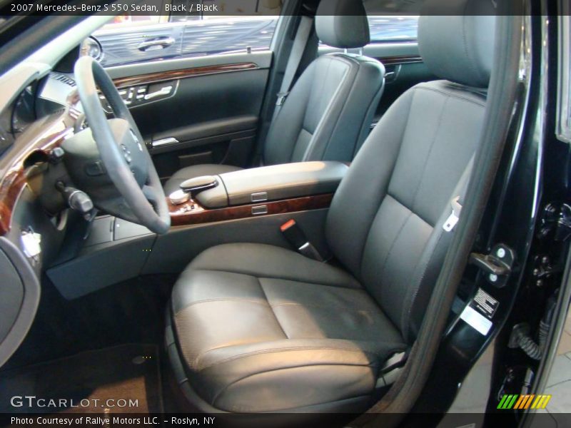 Black / Black 2007 Mercedes-Benz S 550 Sedan
