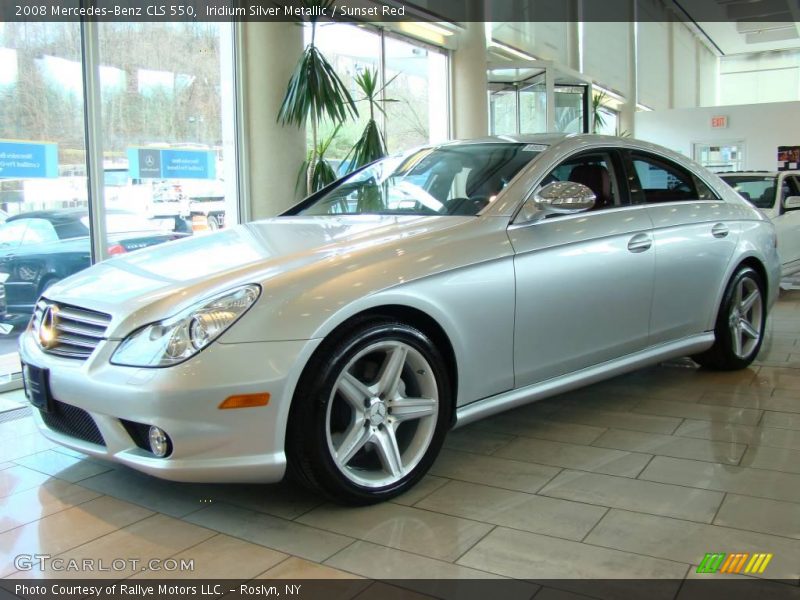 Iridium Silver Metallic / Sunset Red 2008 Mercedes-Benz CLS 550