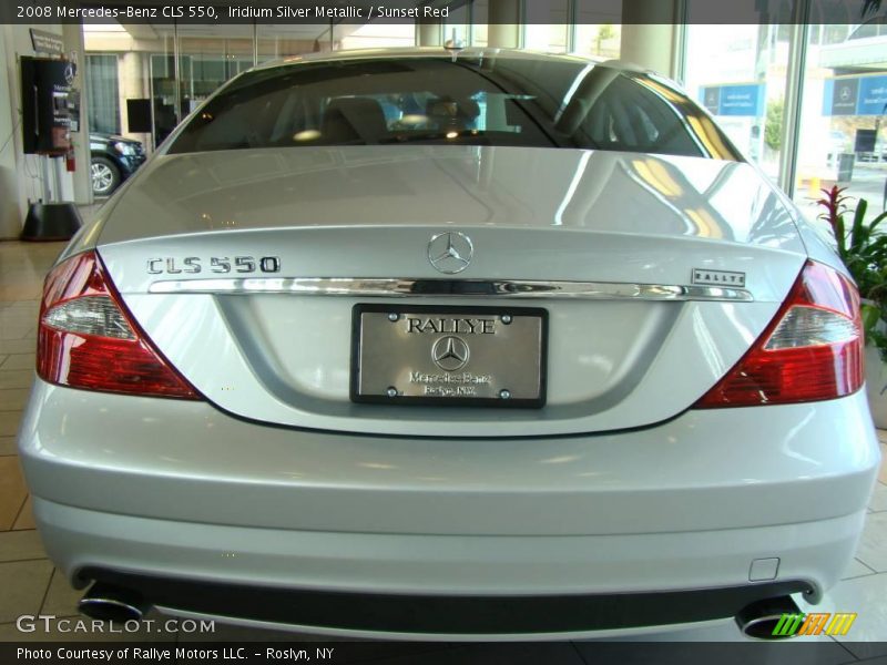 Iridium Silver Metallic / Sunset Red 2008 Mercedes-Benz CLS 550