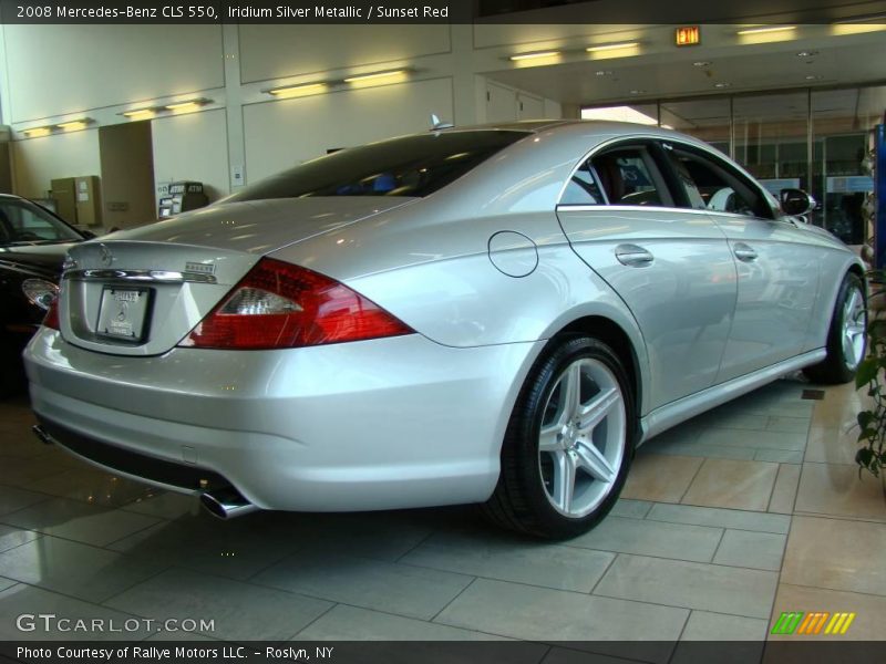 Iridium Silver Metallic / Sunset Red 2008 Mercedes-Benz CLS 550