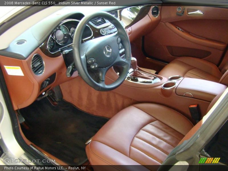 Iridium Silver Metallic / Sunset Red 2008 Mercedes-Benz CLS 550