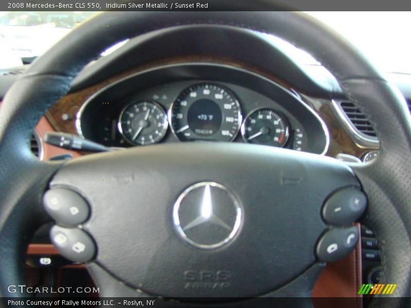 Iridium Silver Metallic / Sunset Red 2008 Mercedes-Benz CLS 550