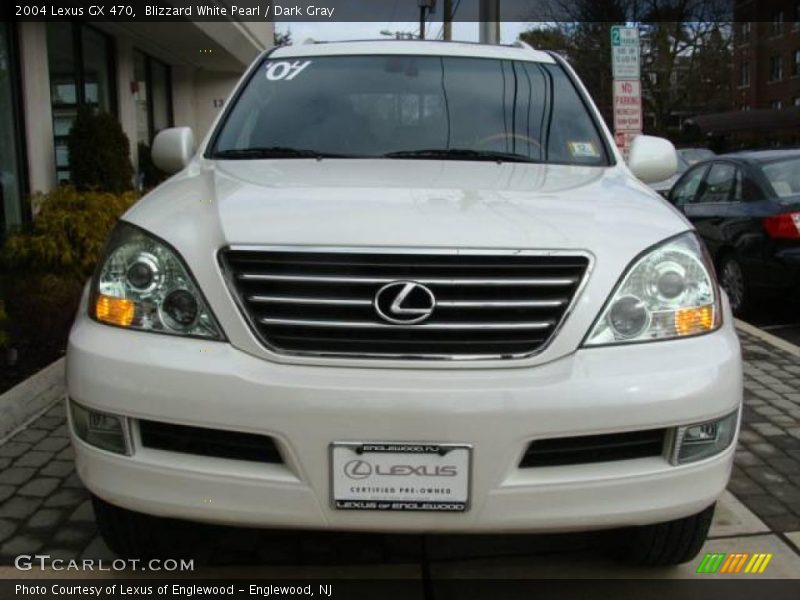 Blizzard White Pearl / Dark Gray 2004 Lexus GX 470