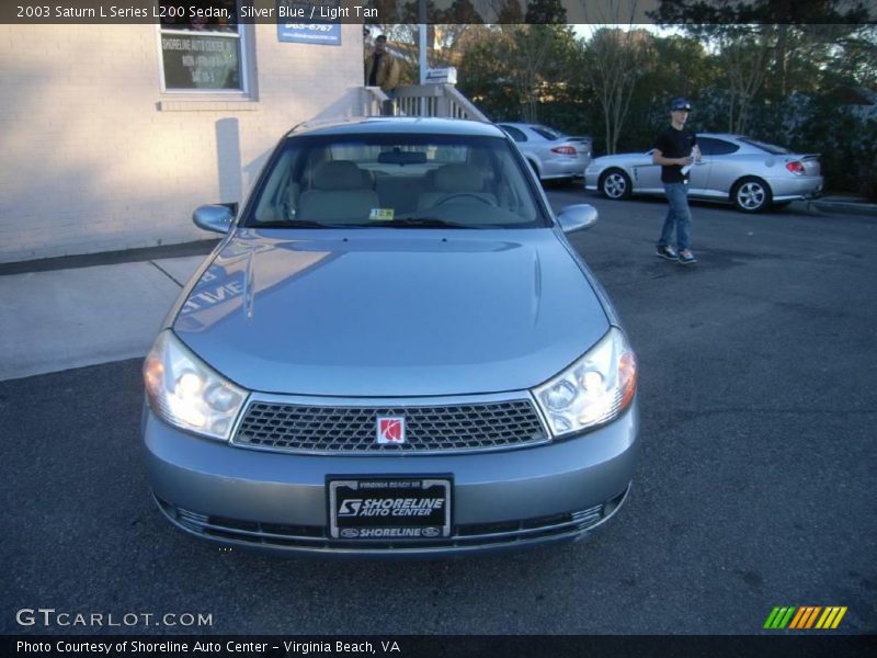 Silver Blue / Light Tan 2003 Saturn L Series L200 Sedan
