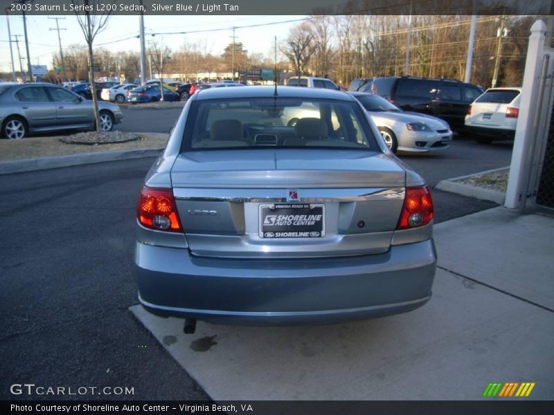 Silver Blue / Light Tan 2003 Saturn L Series L200 Sedan